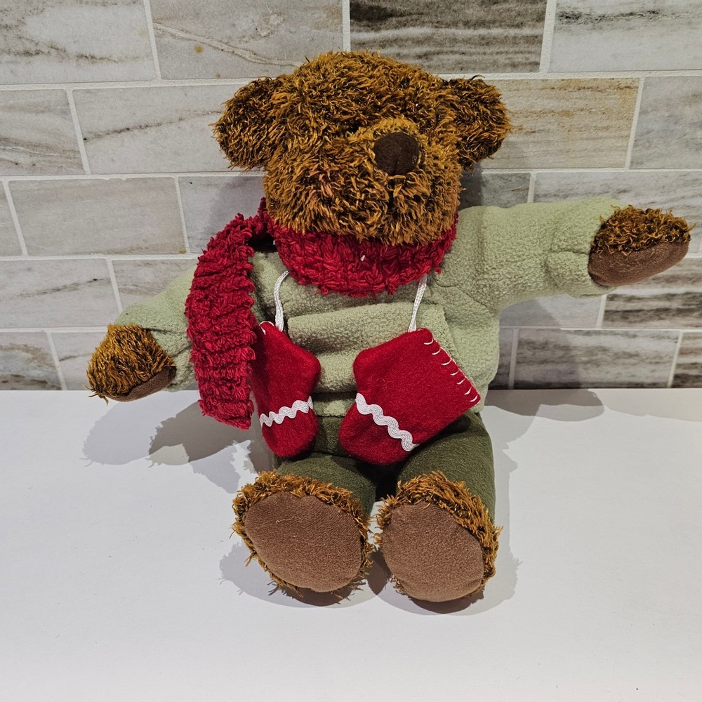 Hallmark‎ Teddy Mittens Bear Plush 100th Anniversary 2002 Stuffed Animal Mittens